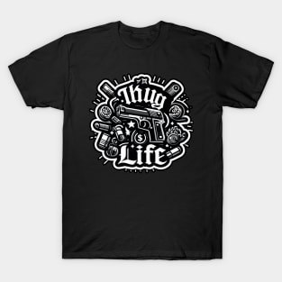 Thug Life Vector Design T-Shirt